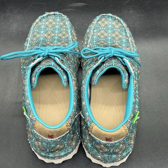 Twisted X Ladies Zero X Turquoise Aztec Shoes WZX0002 womens size 7 M - Picture 5 of 7